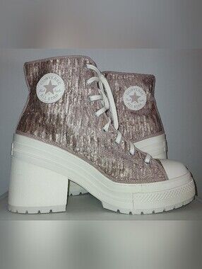 Converse Chuck 70 De Luxe Pointed High Egret Women's Size 12.5/Men's 10.5